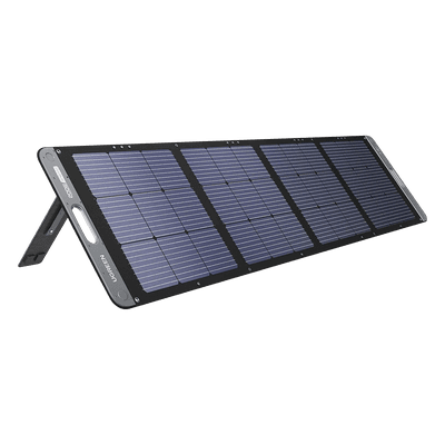 Panel Solar Plegable 200W / Recomendado para el Power Station Portable de 1200W UGREEN /  Alta Eficiencia de Conversión / Alineación Inteligente de la Luz Solar / Resistente Al Agua y Duradero / Incluye Cable XT60 Macho a Macho 2m.