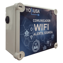 Comunicador WiFi para Alerta Sísmica / 2.4 GHz / 802.11 b/g/n / 2 Salidas de Contacto Seco / 12 VCD