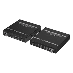 Extensor HDMI por Fibra Óptica / 4K@60Hz / Alcance 40 km (131,233 ft) / HDMI 2.0 / HDCP 2.2 / IR Bidireccional / RS-232