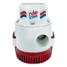Bomba de Achique Sumergible / 3,700 GPH / 24V CD / Ejes de Acero Inoxidable / Protección Térmica / Grado Marino
