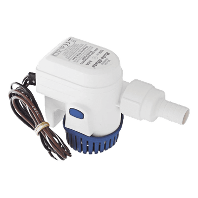 Bomba Sumergible de Achique / 800 GPH / 12 VDC / Automatizada con Sensor de Nivel / Manguera 19 mm (3/4") / Altura de Descarga 3 m (9.8 ft)