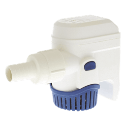 Bomba Sumergible de Achique / 1100 GPH / 12V DC / Altura de Descarga 3 m (9.8 ft) / Sensor de Nivel Integrado / Conexiones 25 mm y 29 mm