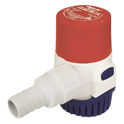 Bomba Sumergible Automática / 1100 GPH / 12 VDC / Descarga 2 m (6.6 ft) / Conexiones 25 mm y 28 mm / 3.7 A