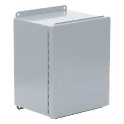 Gabinete de Bisagra Continua NEMA 12; IP66 de Uso en Intemperie, 305 x 254 x 203 mm, De Acero, Color Gris