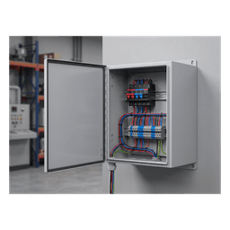 Gabinete de Bisagra Continua NEMA 12; IP66 de Uso en Intemperie, 305 x 254 x 203 mm, De Acero, Color Gris