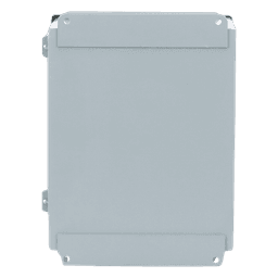 Gabinete de Bisagra Continua NEMA 12; IP66 de Uso en Intemperie, 305 x 254 x 203 mm, De Acero, Color Gris