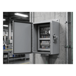 Gabinete de Bisagra Continua NEMA 12; IP66 de Uso en Intemperie, 305 x 254 x 203 mm, De Acero, Color Gris