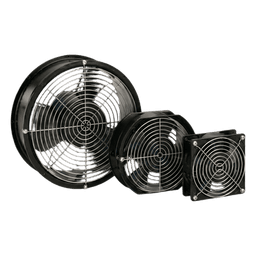 Ventilador Axial Compacto, de 4 Pulgadas, 100 CFM, 115 Vca, De Acero, Color Negro