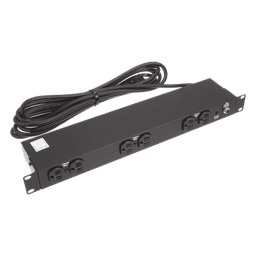 PDU Básico de Rack / 6 Salidas NEMA 5-15R / Entrada NEMA 5-15P / 19 in / 1UR / 15 A / 120 Vca