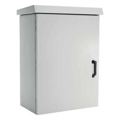 Gabinete Para Exterior OSP ComLine De 25 UR, 700 mm de Ancho, 600 mm de Profundidad, De Aluminio, Color Gris Claro Con Protección NEMA 4/12/4X/3/3R; IP66, 