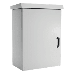 Gabinete Para Exterior OSP ComLine de 18 UR, 600 mm de Ancho, 500 mm de Profundidad De Aluminio, Color Gris Claro Con Protección NEMA 4/12/4X/3/3R; IP66