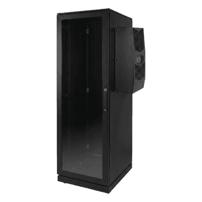 Gabinete de Telecomunicaciones ProLine V/D, 600 mm de Ancho, 1000 mm de Profundidad, Compatible Con Aire Acondicionado Tipo G52, NEMA 12, 42 UR, Color Negro
