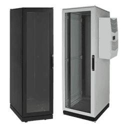 Gabinete de Telecomunicaciones ProLine V/D, 600 mm de Ancho, 1000 mm de Profundidad, Compatible Con Aire Acondicionado Tipo G52, NEMA 12, 42 UR, Color Negro
