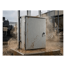 Gabinete Industrial ProTek de 19 UR de 922 x 600 x 614 mm Puerta Sólida Con Aire Acondicionado de 800 BTU / Protección NEMA Tipo 4/12; IP66, Fabricado en Acero Color Gris Claro