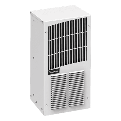 Aire Acondicionado Compacto Industrial / 2000 BTU / 115 Vca / Operación -40°C a 55°C (-40°F a 131°F) / Gabinetes Telecomunicaciones / Acero Grado Industrial