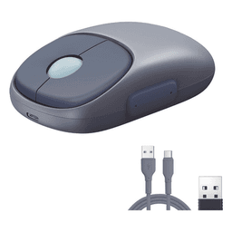 Mouse Inalámbrico / Bluetooth 5.0 y 2.4 GHz / 3 Dispositivos Simultáneos / 4 Niveles DPI hasta 4000 / Recargable USB-C / Alcance 10 m (32.8 ft) / 5 Botones