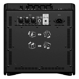 Sistema de Audio Portátil 180w | Altavoz 8" Coaxial | Consola de 5 canales | compatible con app Stagepas Controller | Incluye Batería Recargable