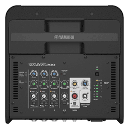 Sistema de Audio Portátil 180w | Altavoz 8" Coaxial | Consola de 5 canales | compatible con app Stagepas Controller | Incluye Batería Recargable