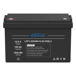 Batería LiFePO4 Ciclo Profundo / 12.8 Vcc / 120 Ah / 1.53 kWh / IP65 / 4000 Ciclos / Serie-Paralelo hasta 4 Unidades