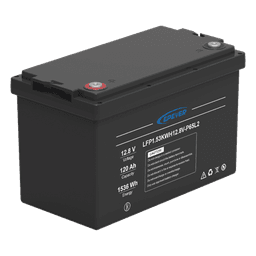 Batería LiFePO4 Ciclo Profundo / 12.8 Vcc / 120 Ah / 1.53 kWh / IP65 / 4000 Ciclos / Serie-Paralelo hasta 4 Unidades