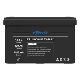 Batería LiFePO4 Ciclo Profundo / 12.8 Vcc / 120 Ah / 1.53 kWh / IP65 / 4000 Ciclos / Serie-Paralelo hasta 4 Unidades