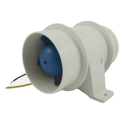 Soplador de aire / 3 pulg (76 mm) / 135 CFM / 13.6 VCC / 2.9 A / Cuerpo niquelado anticorrosión