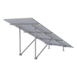 Montaje para Panel Solar 2X2, Riel 5 de 2700mm para Módulos con Espesor de 30-35mm, Vel. de Viento Máx. 136km/h