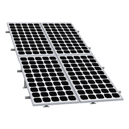 Montaje para Panel Solar 2X2, Riel 5 de 2700mm para Módulos con Espesor de 30-35mm, Vel. de Viento Máx. 136km/h