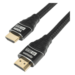 Cable HDMI de 1 Metro (3.28 Pies) | Alta Definición | Longitud | Versión 2.0 | Alta Velocidad 18Gbps | 4K@60Hz | Conectores Chapados en Oro | Tipo Redondo