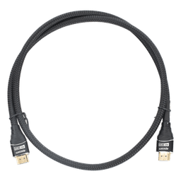 Cable HDMI de 1 Metro (3.28 Pies) | Alta Definición | Longitud | Versión 2.0 | Alta Velocidad 18Gbps | 4K@60Hz | Conectores Chapados en Oro | Tipo Redondo