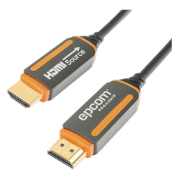 Cable HDMI de Fibra Óptica / 30m (98.43 pies) / 4K@60Hz / 18Gbps / HDCP 2.2 / Versión 2.0 / Resistente EMI/RFI