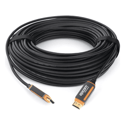 Cable HDMI de Fibra Óptica / 30m (98.43 pies) / 4K@60Hz / 18Gbps / HDCP 2.2 / Versión 2.0 / Resistente EMI/RFI