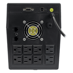 UPS 1500VA/900 W Pantalla LCD / Línea Interactiva 120Vca / 8 tomas 5-15R (6 Respaldadas) / Regulación de Voltaje / Protección RJ45