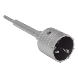 Broca Pasamuros SDS, Sacabocado para Concreto de 65mm con Extensión de 220mm 