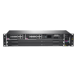 DeltaStream - OLT Módular GPON / Conexión de hasta 4,096 ONUs / 2 Tarjetas Main / Puertos Gigabit RJ45 Uplink / 4 Puertos SFP+ Uplink / Fuente Redundante AC- DC (incluida) / Administración desde la nube (DPMS)
