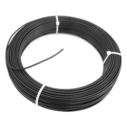 Cable Fotovoltaico Negro / 6mm² (10AWG) / Material COBRE / 2000V / Rollo de 25 m