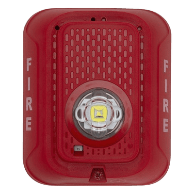 Lámpara Estroboscópica LED / Candela Seleccionable hasta 185 cd / 24 Vcd / Montaje en Pared / Sin Sirena / UL Fire
