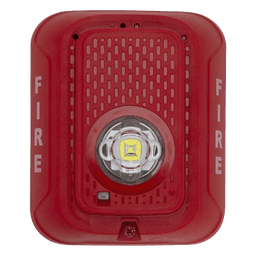 Lámpara Estroboscópica LED / Candela Seleccionable hasta 185 cd / 24 Vcd / Montaje en Pared / Sin Sirena / UL Fire