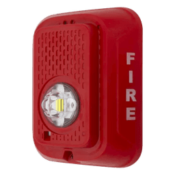 Lámpara Estroboscópica LED / Candela Seleccionable hasta 185 cd / 24 Vcd / Montaje en Pared / Sin Sirena / UL Fire
