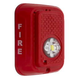Lámpara Estroboscópica LED / Candela Seleccionable hasta 185 cd / 24 Vcd / Montaje en Pared / Sin Sirena / UL Fire
