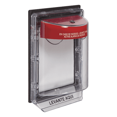 Cubierta Protectora con Alarma / Policarbonato Ultra Resistente / Alarma 95 a 105 dB / Montaje en Superficie / Interior y Exterior / Inviolable / Listado UL/ULC y FM