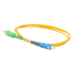 Jumper de Fibra Óptica Monomodo SC/APC-SC/UPC Simplex de 2 Metros (6.56 Pies), 2mm