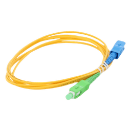 Jumper de Fibra Óptica Monomodo SC/APC-SC/UPC Simplex de 2 Metros (6.56 Pies), 2mm