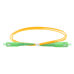 Jumper de Fibra Óptica / SC/APC-SC/APC / Monomodo OS2 G.652D / Simplex / 1 Metro (3.28 Pies) / 2mm