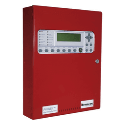 Panel De Detección De Incendio, Direccionable, 1 Lazo SLC, 127 puntos/bases sonoras por lazo, En Español, No Dialer, No Tarjeta Red, No Expandible, Color Rojo, Estandar, 120V, Serie FireNET Plus® (0100-16262)