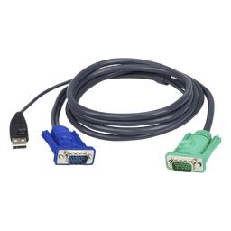 Cable KVM / USB Tipo A / VGA HD15 / SPHD / 1.8 m (6 ft)