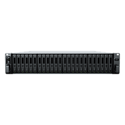 Servidor de Almacenamiento FlashStation FS3410 | 24 Bahías SSD SATA 2.5" | Intel Xeon D-1541 8 Núcleos | 16 GB RAM (Ampliable a 128 GB) | 356,500 IOPS Lectura | 129,400 IOPS Escritura | 4 Puertos 1GbE + 2 Puertos 10GbE 