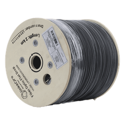 Carrete Fibra Óptica Drop / 2 km / G.657A2 / Bifibra Plana / LSZH / Dieléctrica / 2 Hilos / 6562 pies
