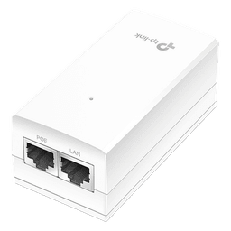 Inyector PoE Pasivo de 48V (18 Watts) / 2 puerto 10/100/1000 Mbps / Plug and Play / Montaje en Pared