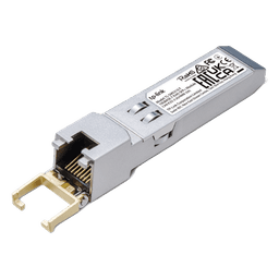 Transceptor mini-GBIC SFP+ RJ45 / Admite 10GBASE-T, 5GBASE-T, 2.5GBASE-T, 1000BASE-T y 100BASE-TX /  Distancia Hasta 30 metros / Conector RJ45 (10G)